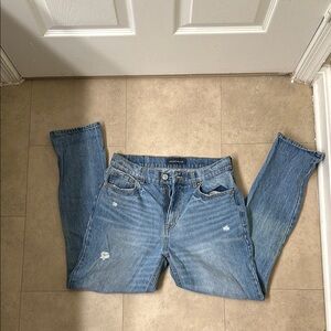 Distressed Aeropostale mom jeans